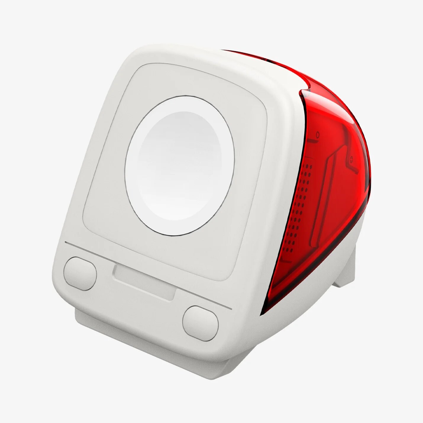 Brukere kan velge mellom fire signaturfarger for iMac G3: Tangerine, Graphite, Ruby og den ikoniske Bondi Blue, som vil bli gjenkjent av enhver Apple-fan.