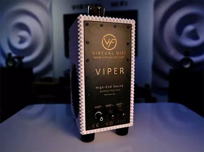 Virtual HiFi Viper bokhyllehøyttalerne er tilgjengelige i en rekke utførelser, inkludert svart, hvit, grå, beige og gul