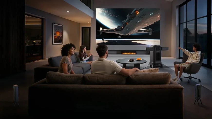 Projektorprogramvaren er basert på Google TV-plattformen med støtte for Dolby Vision-teknologi.